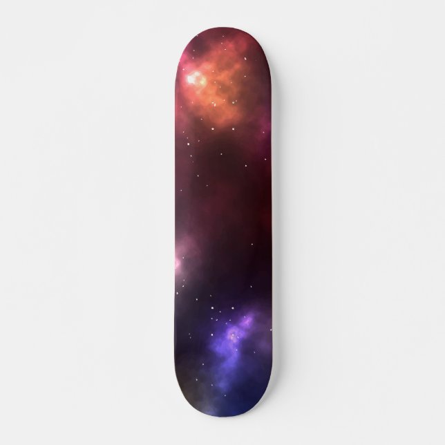 Abstract Cosmic Space Constellations Design Skateboard (Front)