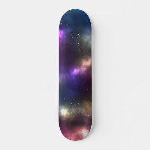 Abstract Cosmic Space Constellations Design Skateboard