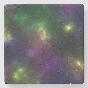 Abstract Cosmic Space Constellations Design Stone Coaster
