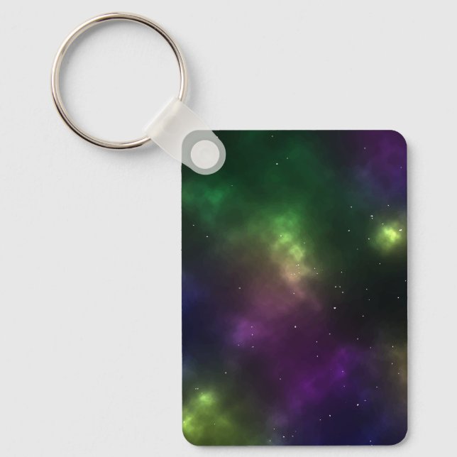 Abstract Cosmic Space Constellations  Key Ring (Front)