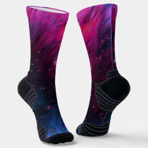Abstract Cosmic Tapestry Socks