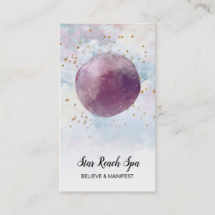 *~* Abstract Cosmo Stars Watercolor Universe Sky Business Card