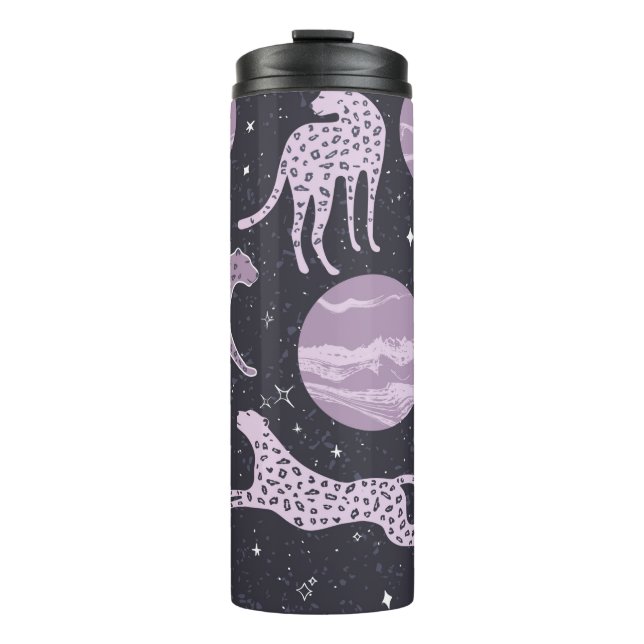 Abstract cosmos seamless pattern,galaxy background thermal tumbler (Front)
