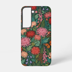 Abstract Cottagecore Chrysanthemums Samsung Cases
