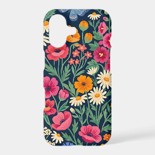 Abstract Cottagecore Wildflowers iPhone Cases