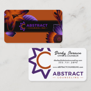 abstract counseling counseling made bigger on back business card