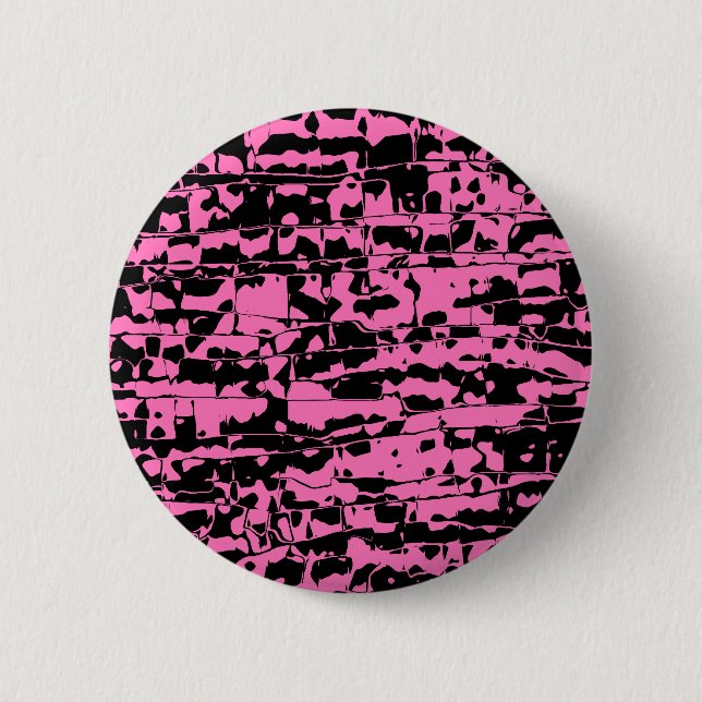Abstract Crackle 6 Cm Round Badge (Front)