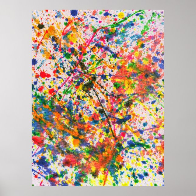 Abstract - Crayon - Mardi Gras Poster (Front)