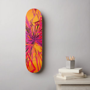 Abstract Crazy Strings Skateboard