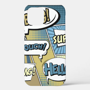 Abstract creative concept comic pop art style blan iPhone 12 case