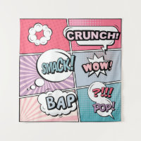 Abstract creative concept comic pop art style blan