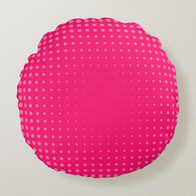 Abstract Creative concept comics pop art style bla Round Cushion (Front)