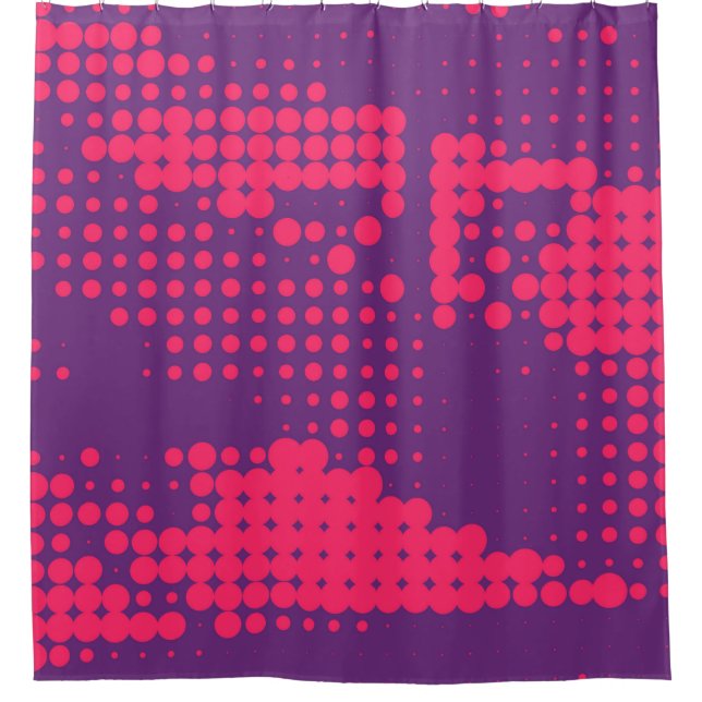 Abstract Creative concept comics pop art style bla Shower Curtain (Front)