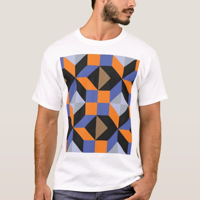 Abstract Creative Design Wallpaper T-Shirt (Front)