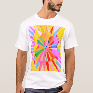 Abstract creative drawing, colourful background. T-Shirt