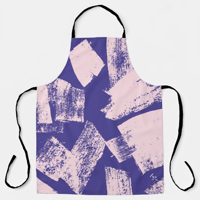 Abstract creative seamless pattern with brush stro apron (Front)