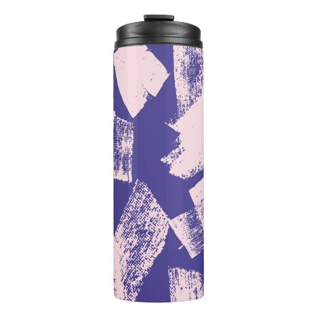 Abstract creative seamless pattern with brush stro thermal tumbler (Front)