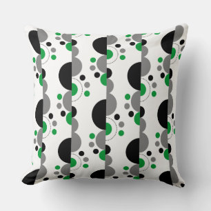 Abstract Crescents 01 - Grass Green Cushion