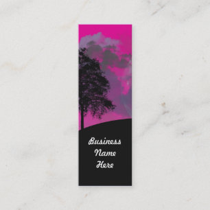 Abstract Crimson Moon Bookmark Business Cards