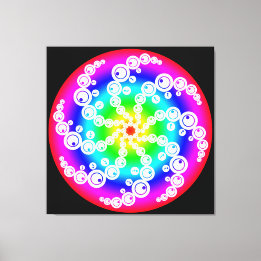 Abstract Crop Circle Canvas Print