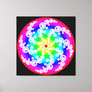 Abstract Crop Circle Canvas Print