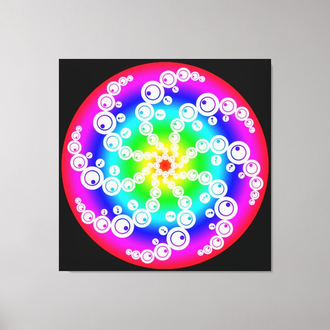 Abstract Crop Circle Canvas Print (Front)
