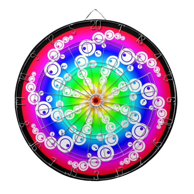 Abstract Crop Circle Dartboard (Front)