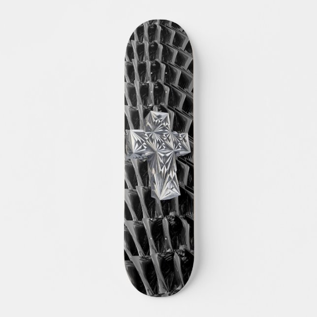 abstract cross skateboard (Front)