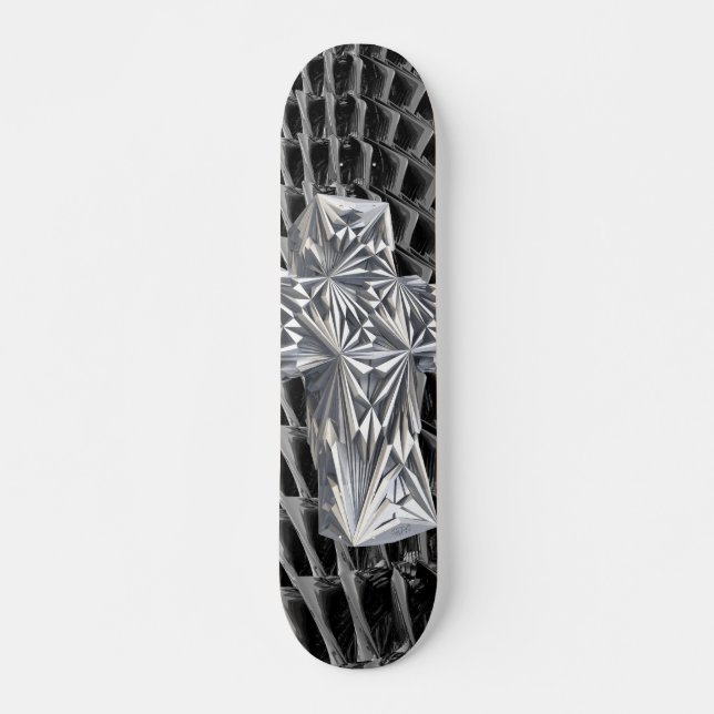 abstract cross skateboard (Front)
