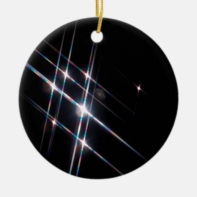 Abstract Crystal Reflect Matrix Ceramic Tree Decoration (Front)