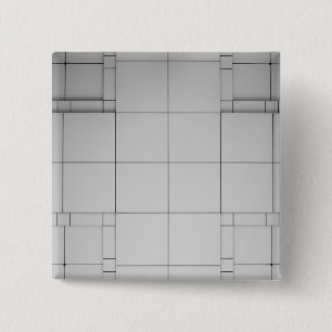 Abstract Cubes 15 Cm Square Badge