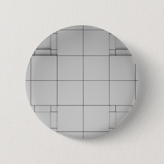 Abstract Cubes 6 Cm Round Badge (Front)