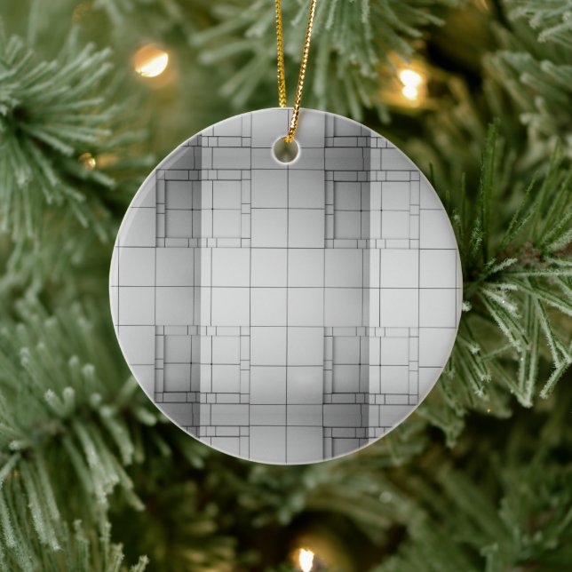 Abstract Cubes Ceramic Tree Decoration (Tree)