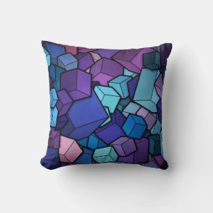 Abstract Cubes Cushion