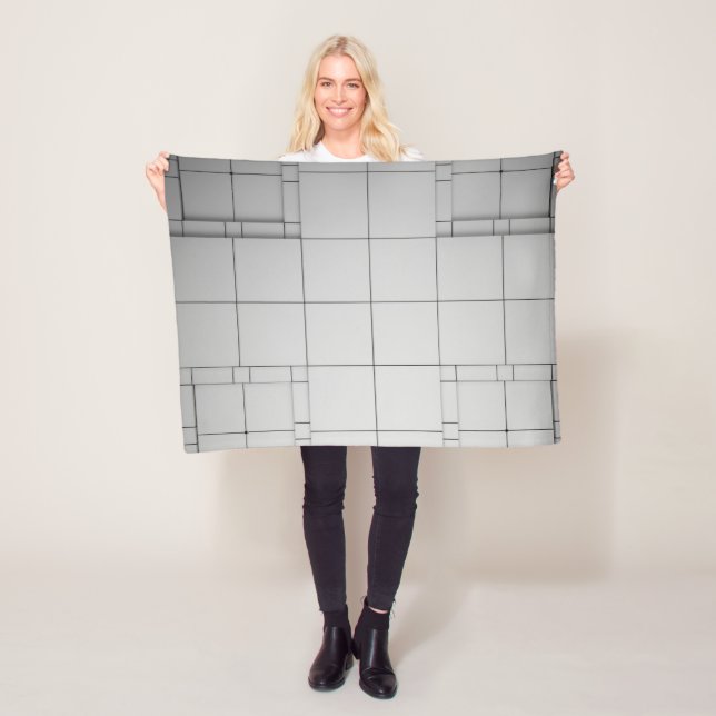 Abstract Cubes Fleece Blanket (In Situ)