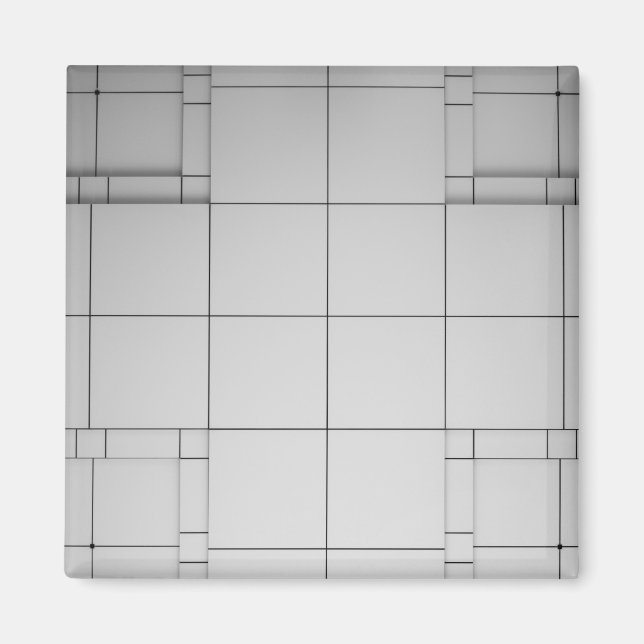 Abstract Cubes Magnet (Front)