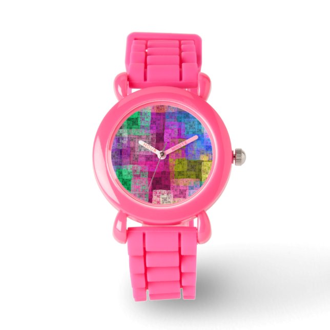 Abstract cubes watch (Front)