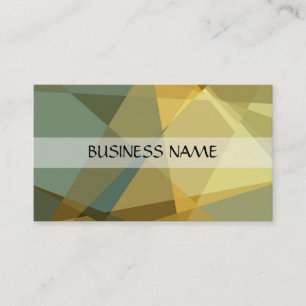 Abstract Cubism Pattern Business Card