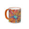 Abstract Cubist Floral mug