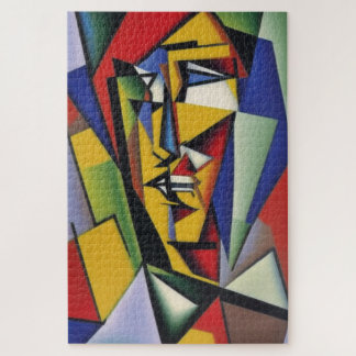 Abstract Cubist Portrait Jigsaw Puzzle