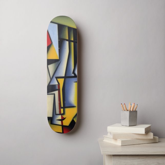 Abstract Cubist Portrait Skateboard (Wall Art)