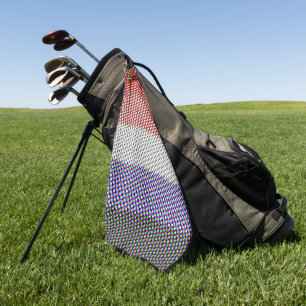 Abstract Cupioromantic Pride Flag  Golf Towel
