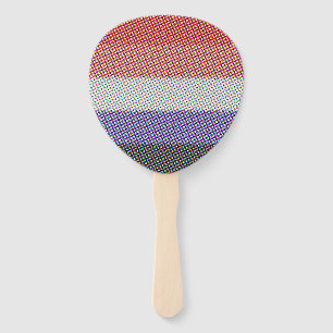 Abstract Cupioromantic Pride Flag  Hand Fan