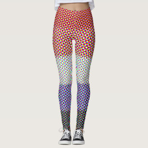 Abstract Cupioromantic Pride Flag Leggings