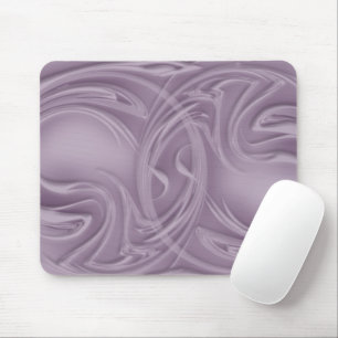 Abstract Curls Over Purple Artwork Mouse Mat