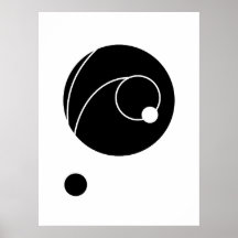 Abstract Curved Lines and Circles Art | Modern Geo