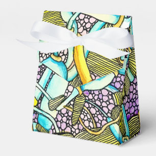 Abstract Curved Tubes Pipes Wires Drawing Favour Box