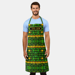 Abstract Custom Fun Vegetables Corn Peas Pattern Apron