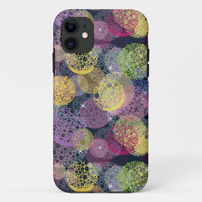 Abstract Cute Polka Dot Circle Case-Mate iPhone Case (Back)
