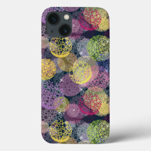 Abstract Cute Polka Dot Circle iPhone 13 Case